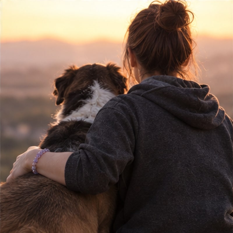 The pet, with its owner