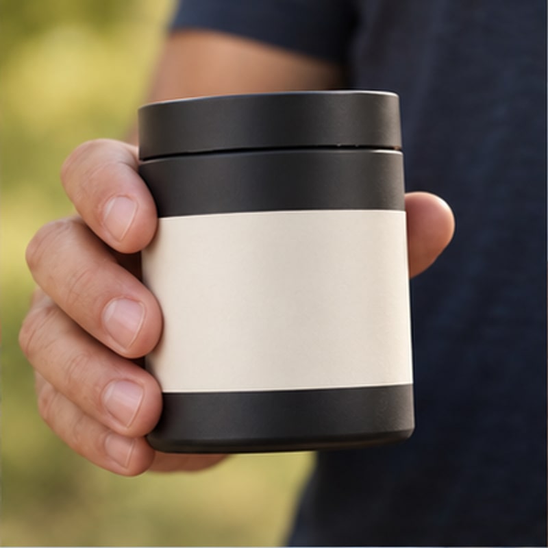 The product in the customer's hands