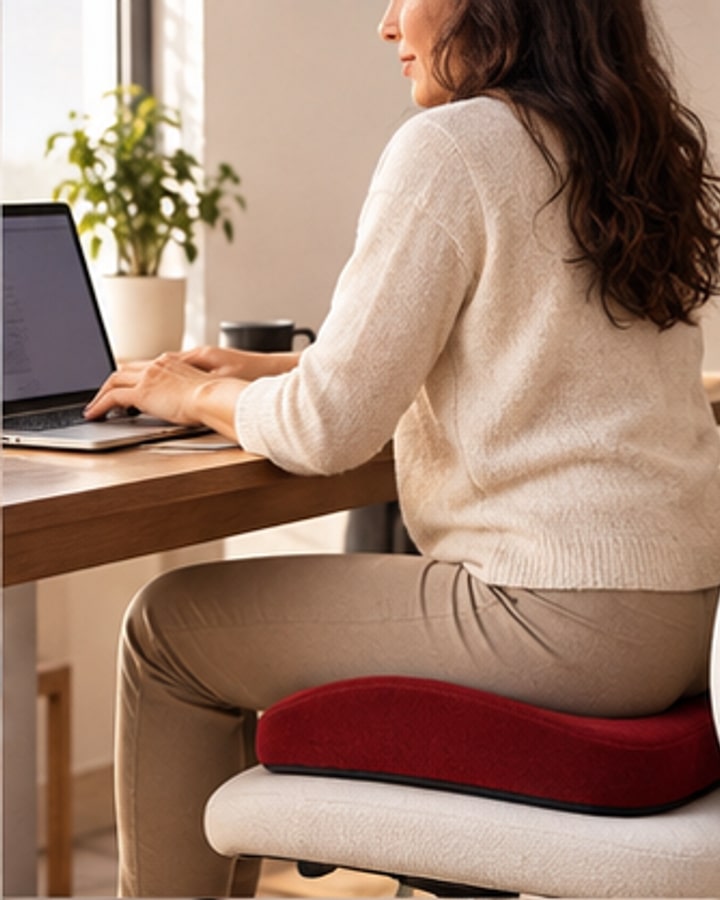 The product in use, in a real setting