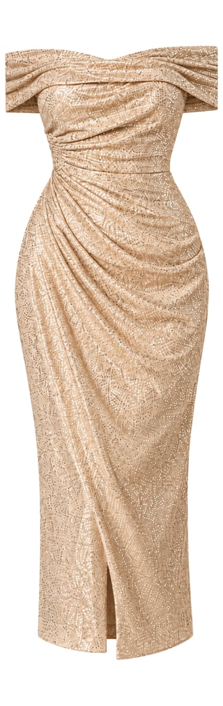 The sequin knit dress